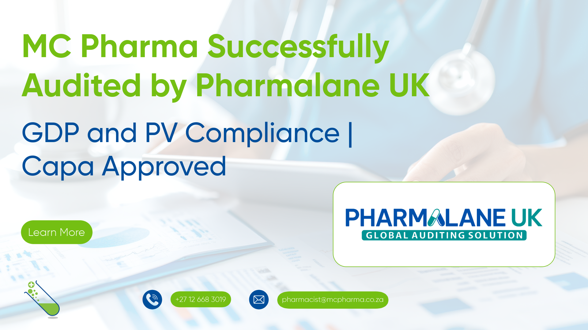 MC Pharma Successfully Audited by Pharmalane UK